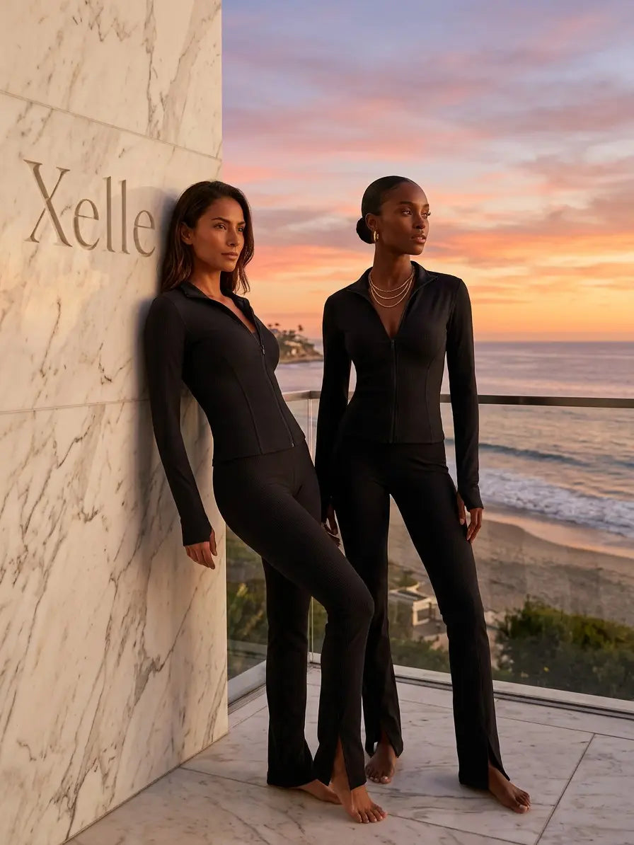 High Waisted Slim Fit Activewear Tracksuit for Gym, Pilates & Casual Wear