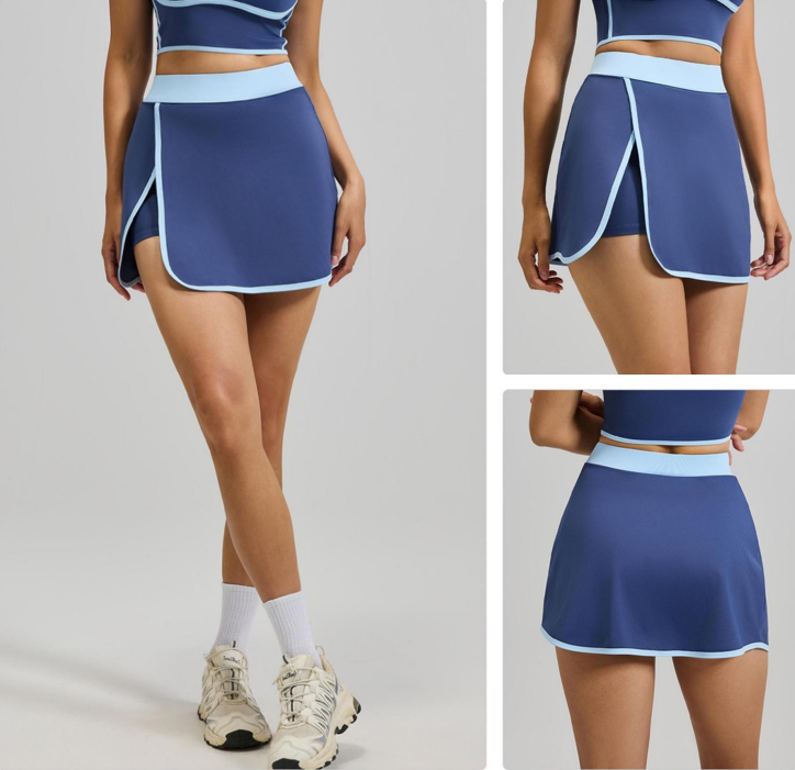 Sports Skirt, Built-in Shorts with Pocket