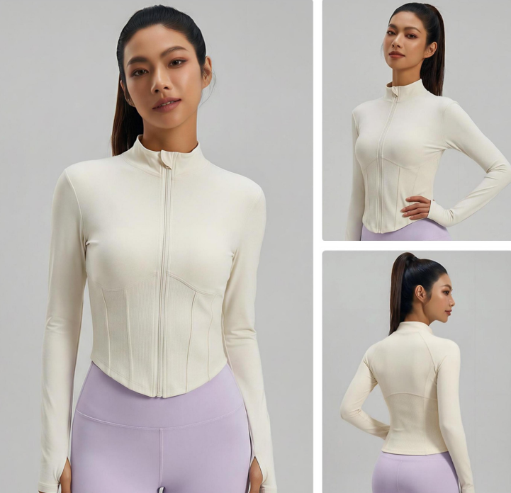 Full Zip Slim Fit Workout Jacket