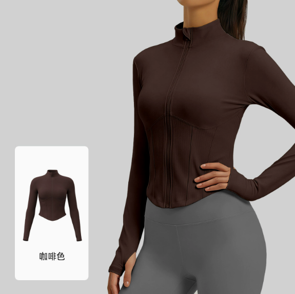 Full Zip Slim Fit Workout Jacket