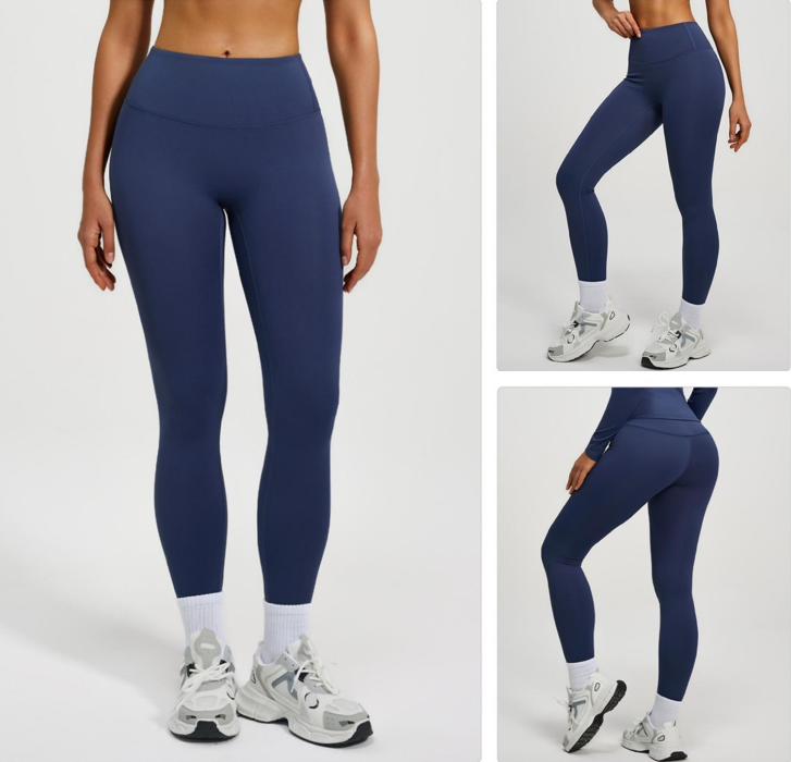 High Waisted Leggings with Back Pockets