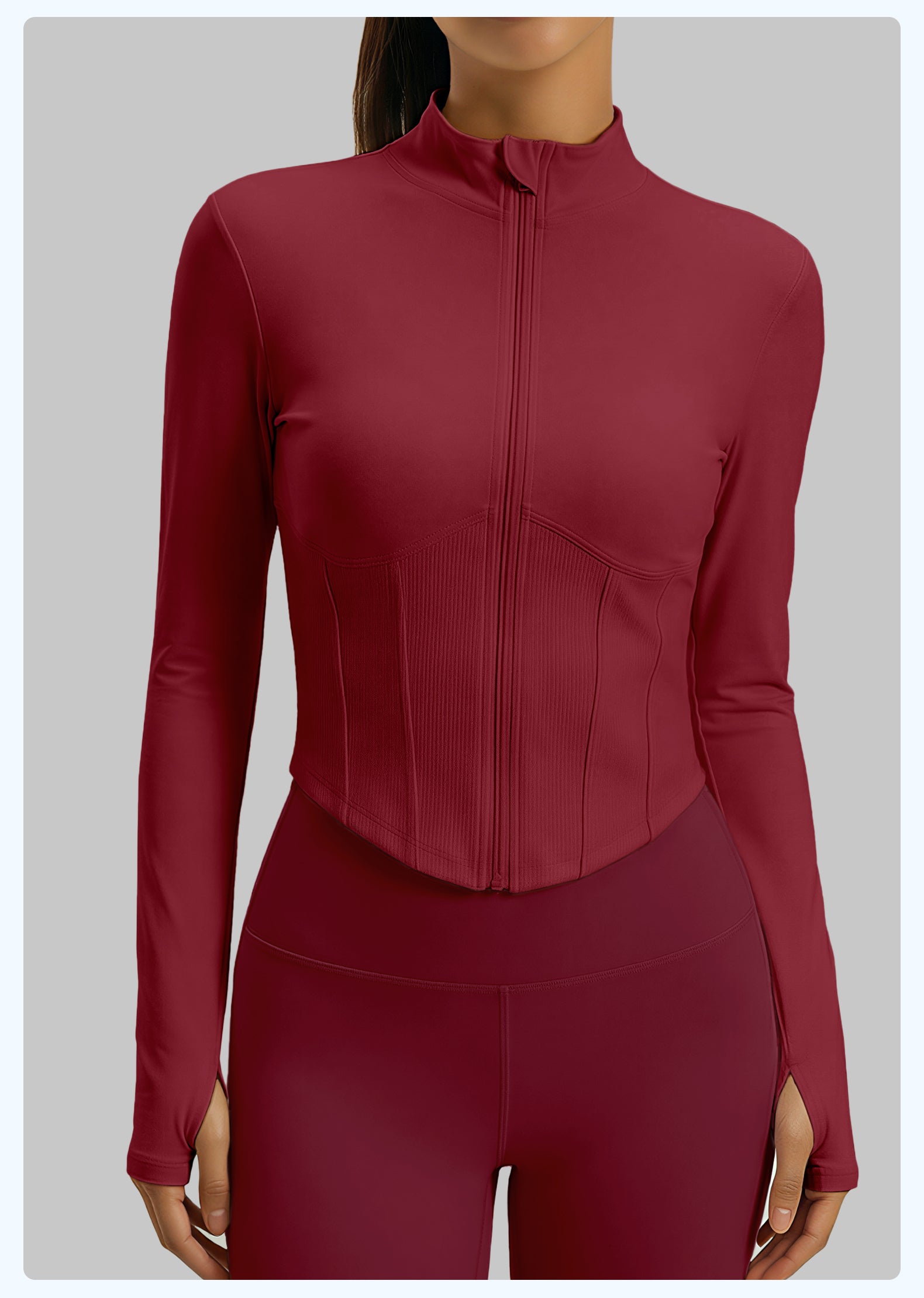 Full Zip Slim Fit Workout Jacket