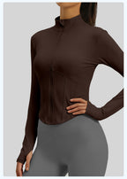 Full Zip Slim Fit Workout Jacket