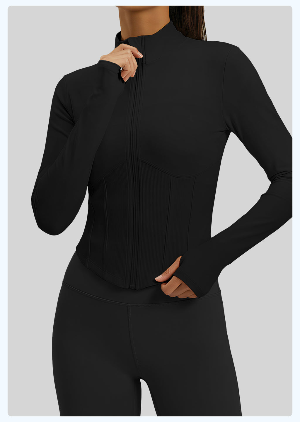 Full Zip Slim Fit Workout Jacket