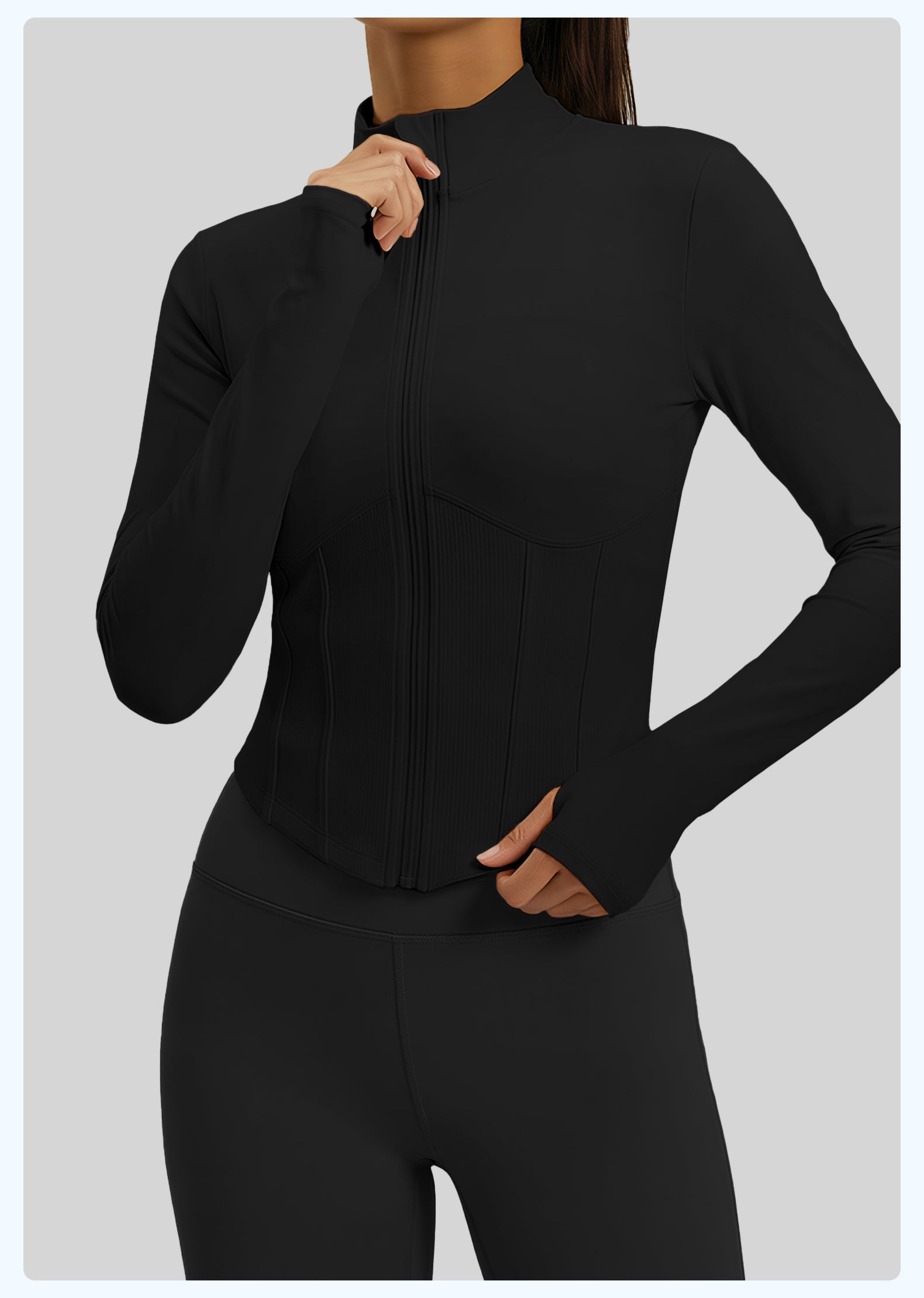 Full Zip Slim Fit Workout Jacket