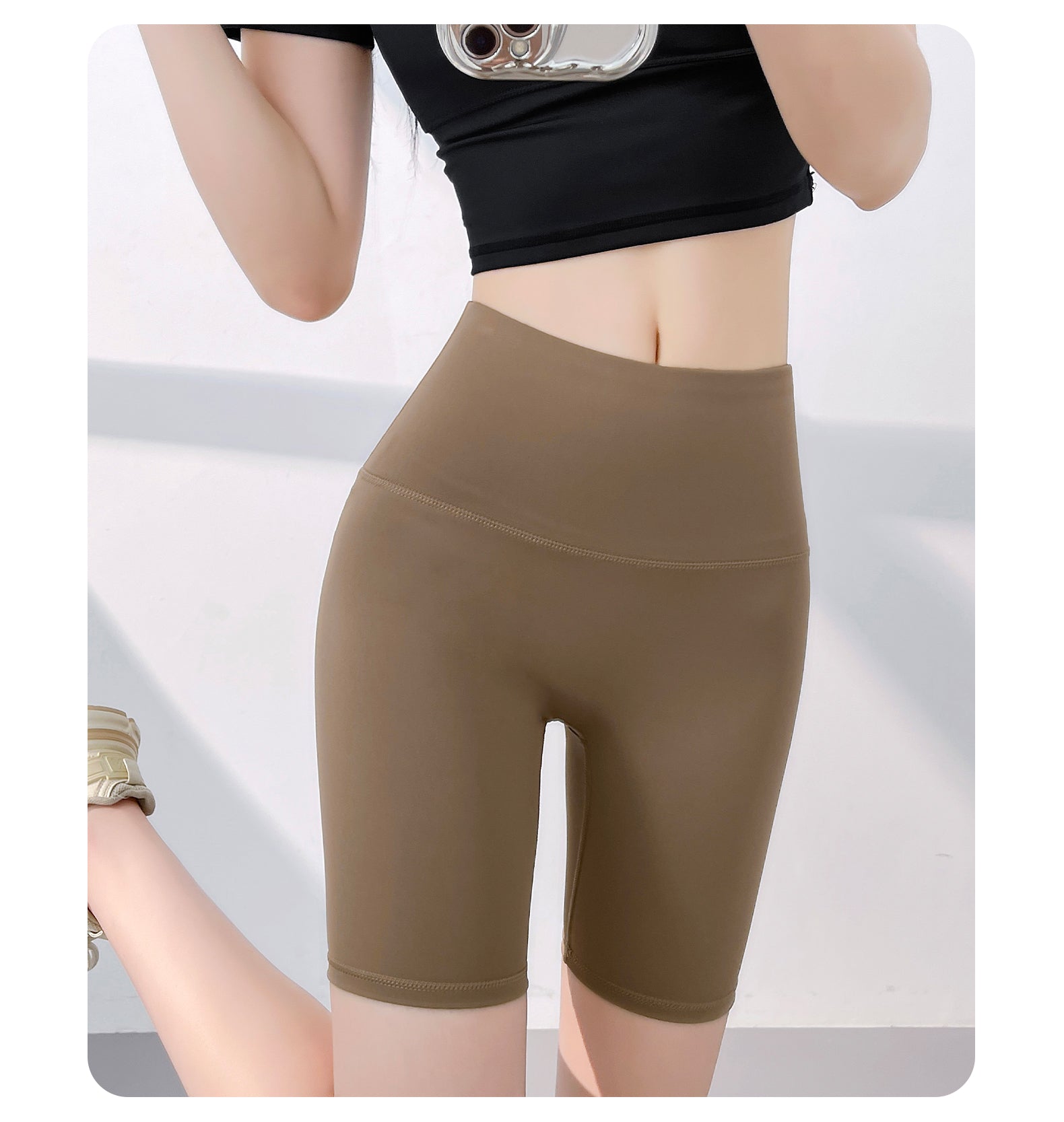 Tummy Control Workout Booty Shorts