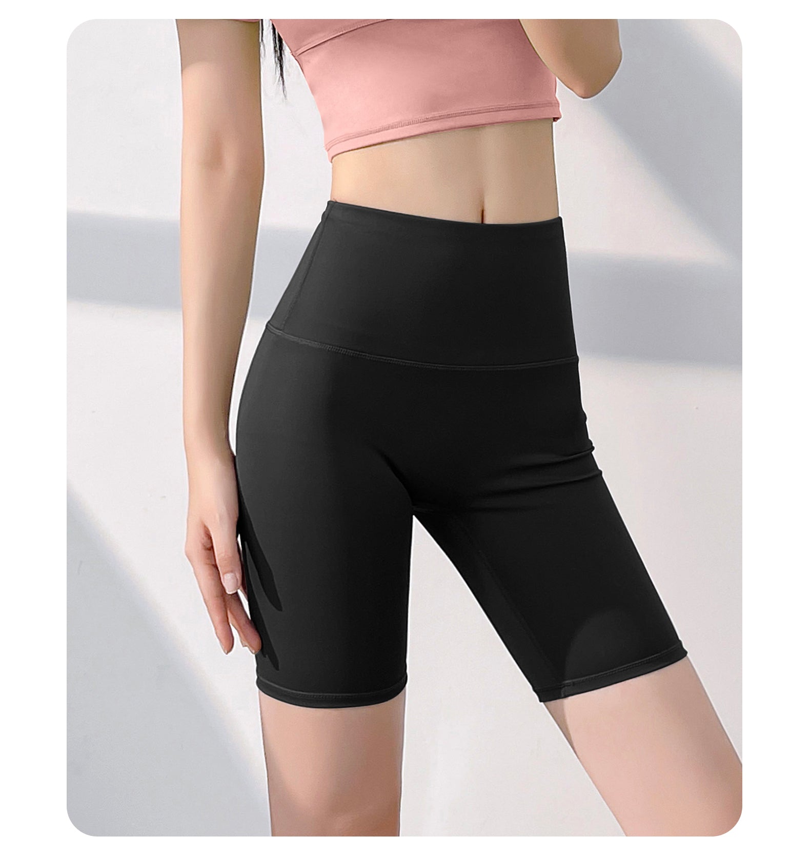 Tummy Control Workout Booty Shorts