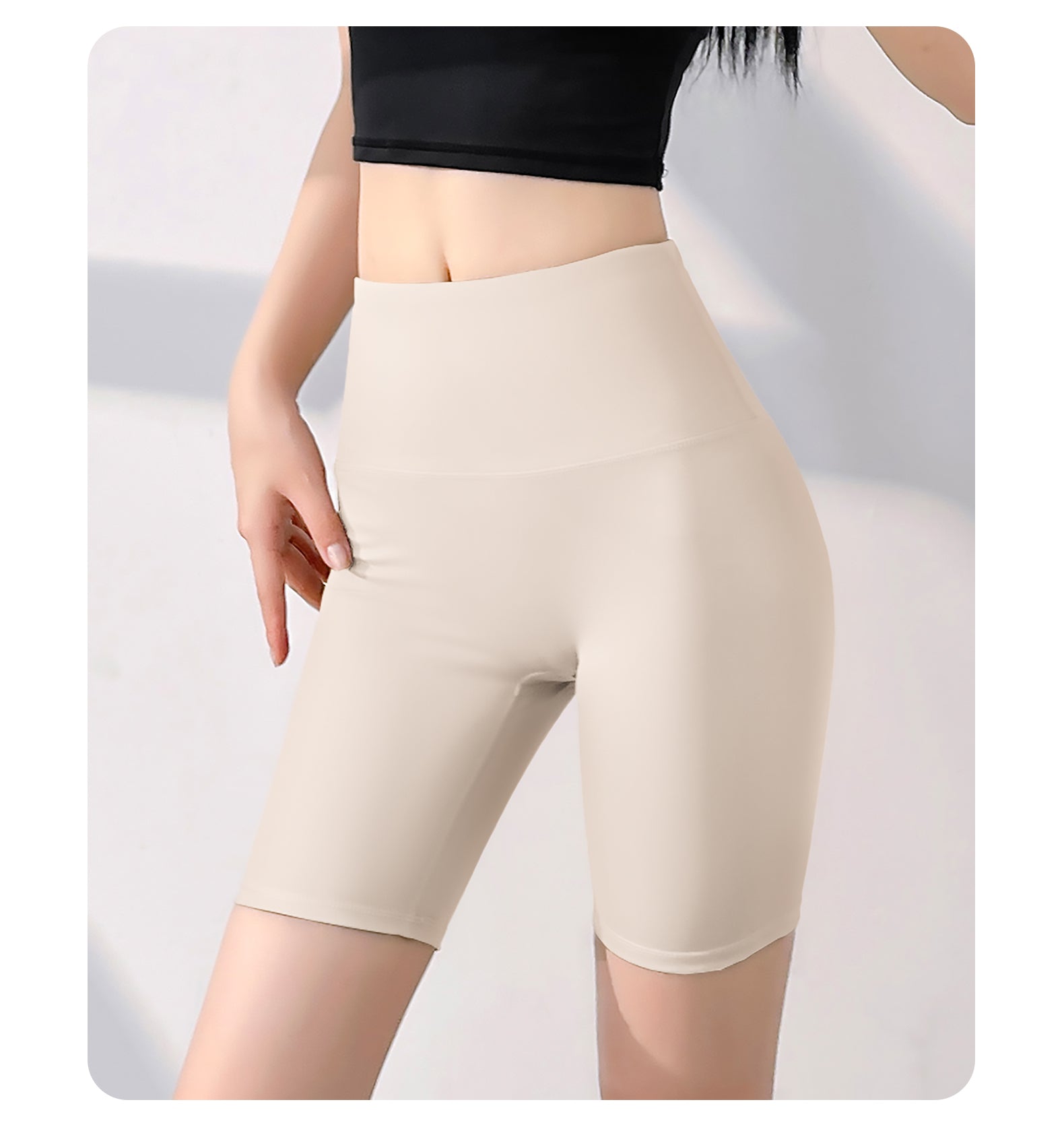 Tummy Control Workout Booty Shorts