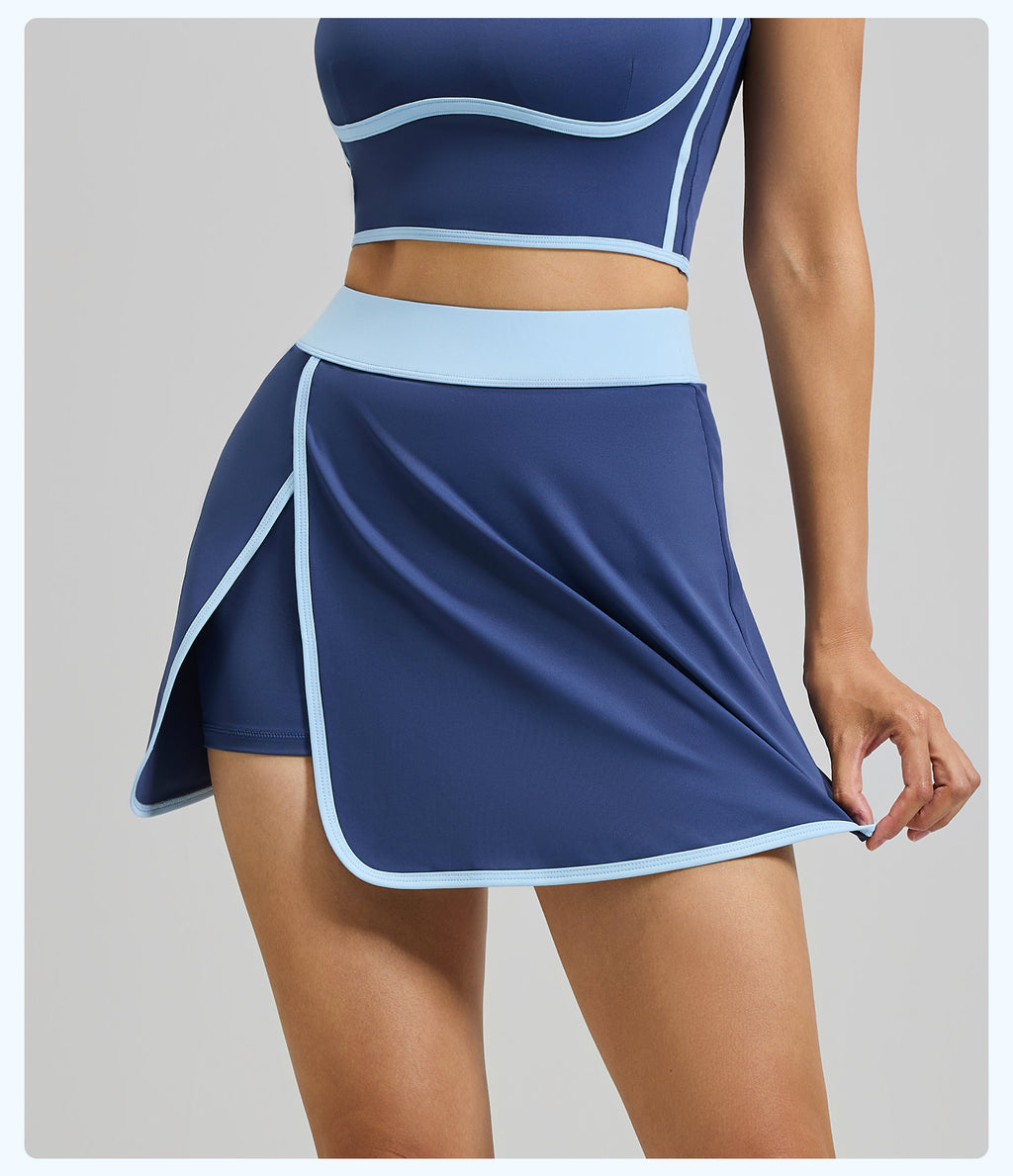Sports Skirt, Built-in Shorts with Pocket