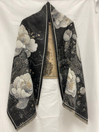 Women's Elegant Winter Shawl with Double-Sided Printed Design for Evening Dresses and Cold Weather Protection