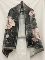 Women's Elegant Winter Shawl with Double-Sided Printed Design for Evening Dresses and Cold Weather Protection