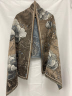 Women's Elegant Winter Shawl with Double-Sided Printed Design for Evening Dresses and Cold Weather Protection
