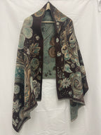 Women's Elegant Winter Shawl with Double-Sided Printed Design for Evening Dresses and Cold Weather Protection