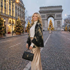 Women's Elegant Winter Shawl with Double-Sided Printed Design for Evening Dresses and Cold Weather Protection