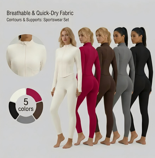 Full Zip Slim Fit Workout Jacket